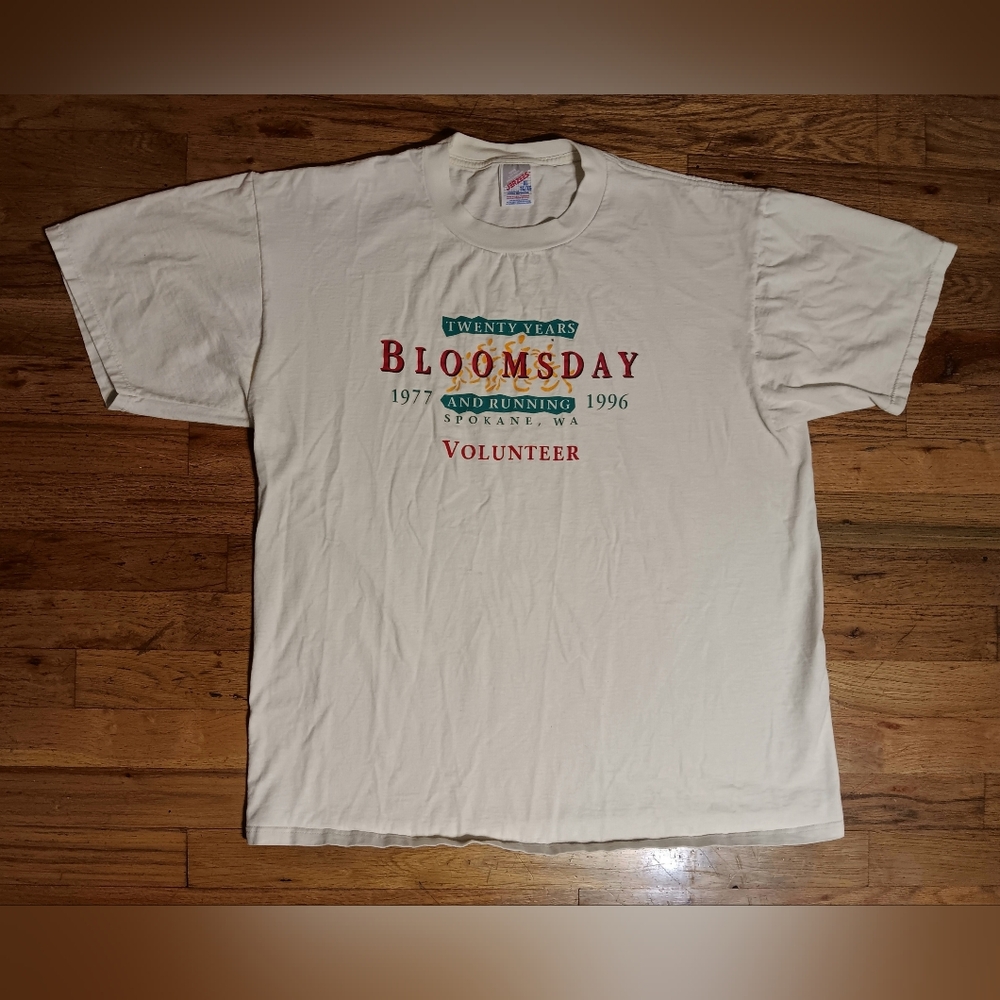 vintage Bloomsday 1977-1996 20th Anniversary t-shirt running marathon volunteer - Picture 2 of 4